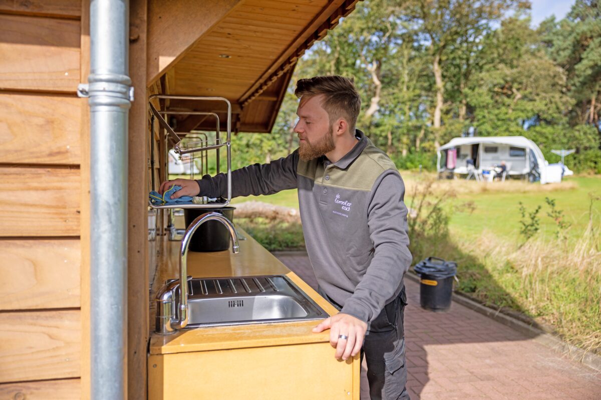 Bram aan het werk